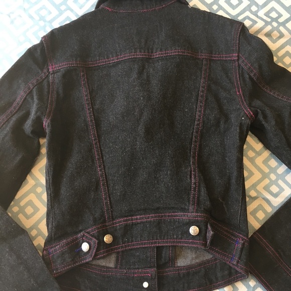 Sergio Valente black denim jacket - Picture 5 of 5